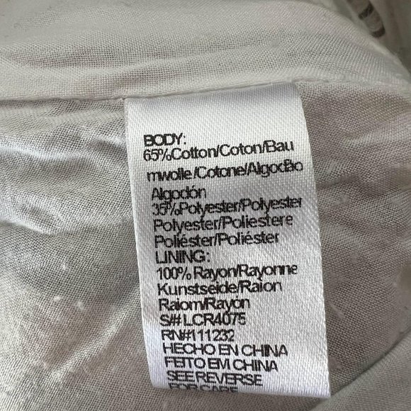 Boutique Vintage Cotton Linen Lucca Striped Pant Jumpsuit with Tie Back Size S - Picture 6 of 6